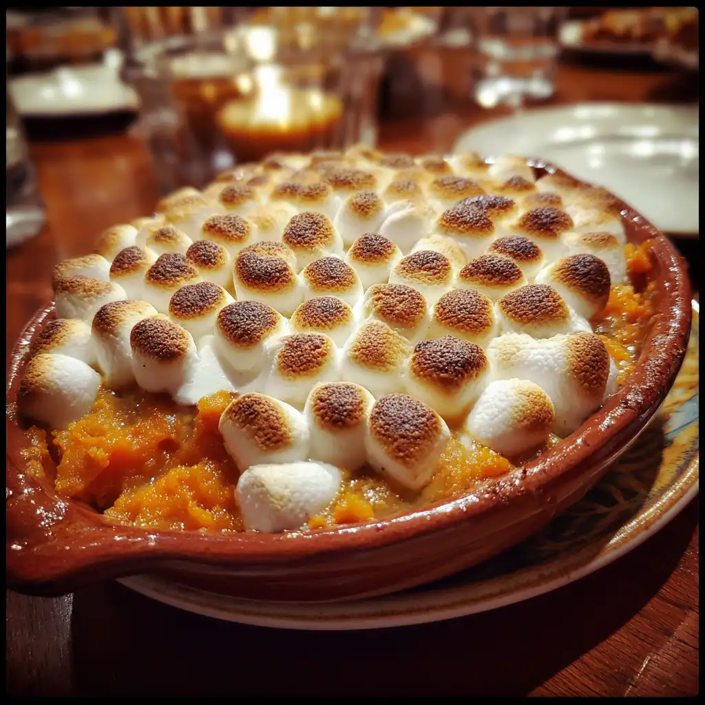 Sweet Potato Casserole with Marshmallows
