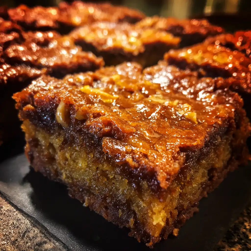 Sweet Potato Gingerbread Blondies