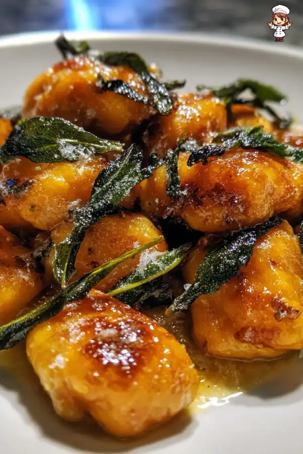 Sweet Potato Gnocchi with Brown Butter Sage Sauce