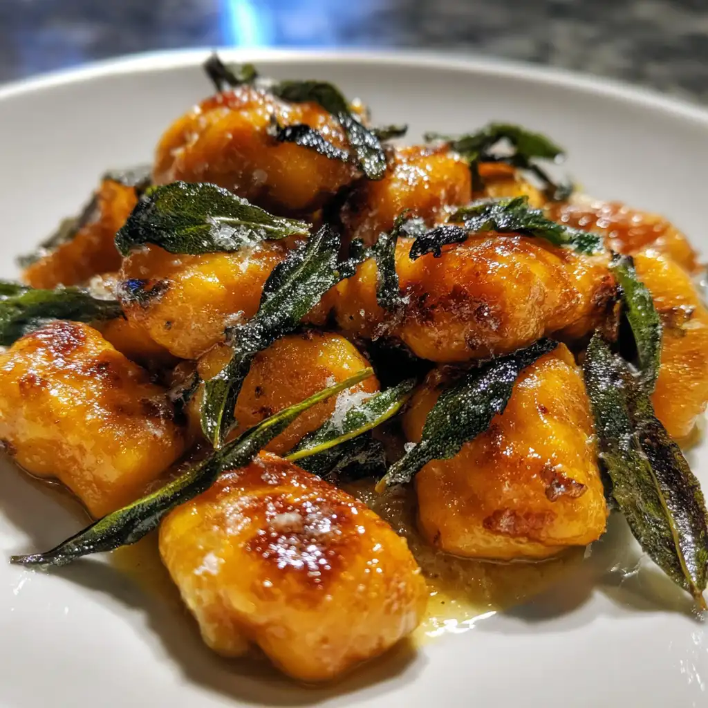 Sweet Potato Gnocchi with Brown Butter Sage Sauce