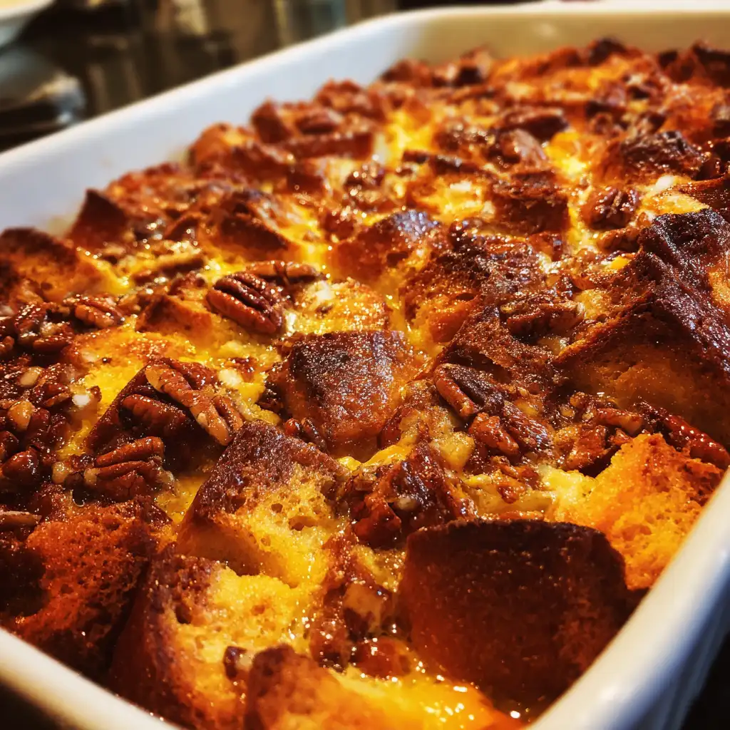 Sweet Potato Pecan Bread Pudding is a must-try delight!
