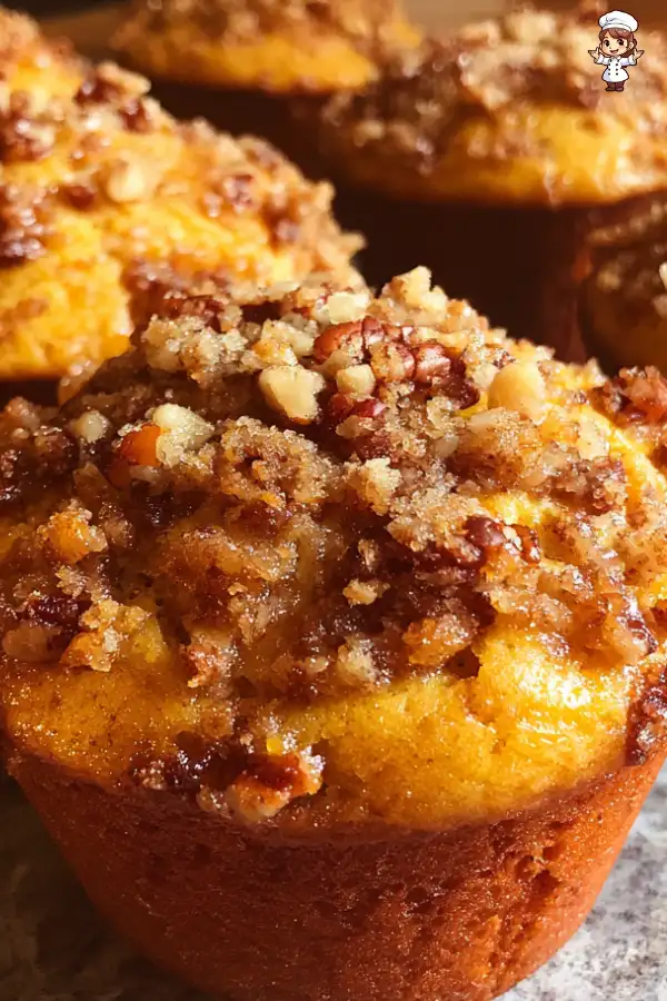 Sweet Potato Pecan Streusel Muffins