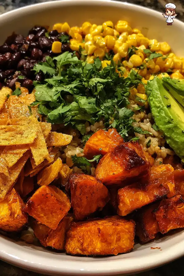 Sweet Potato and Black Bean Burrito Bowls are delicious!