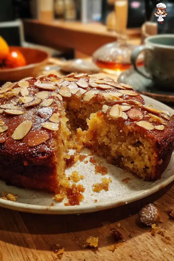 Tangerine Almond Date Cake with Cardamom Syrup delights!