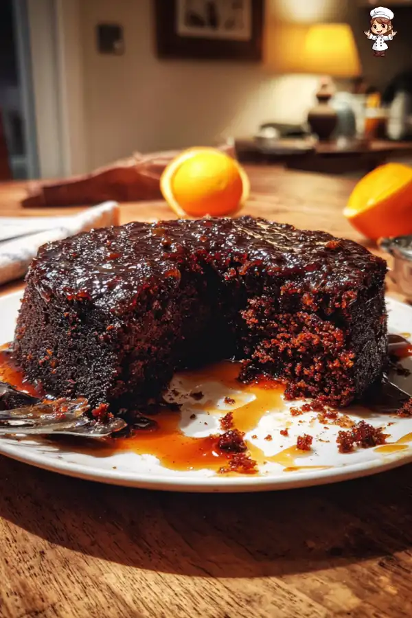 Treacle Date Cake with Orange Clove Syrup delights all!