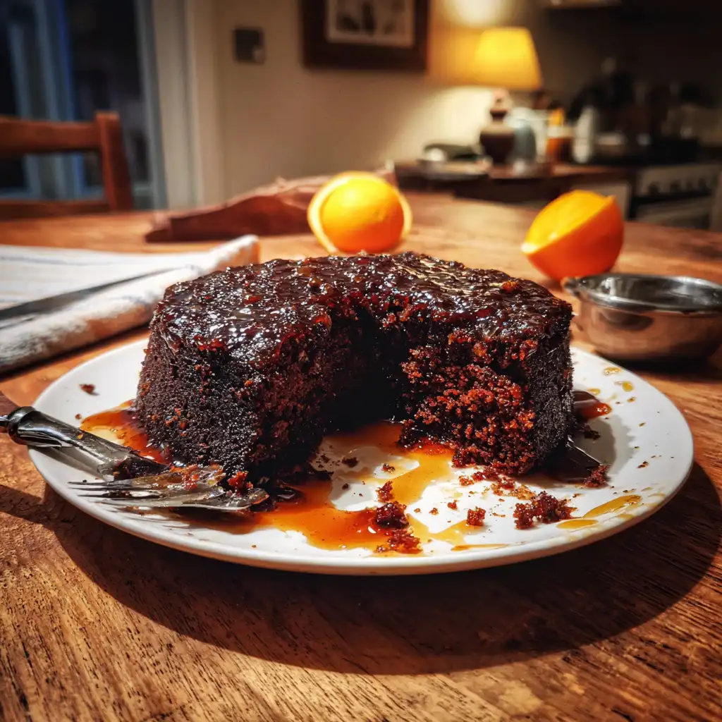 Treacle Date Cake with Orange Clove Syrup delights all!