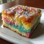 Unicorn poke cake recipe