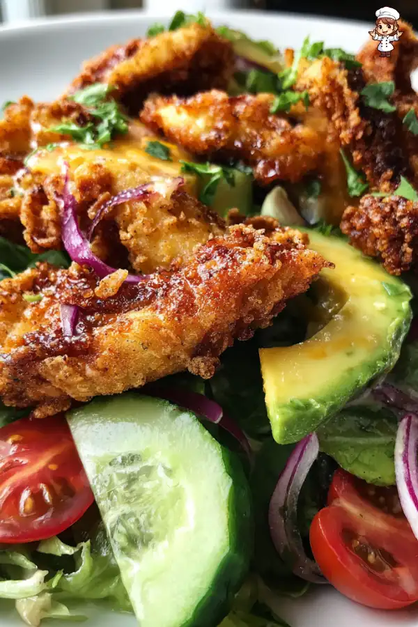 fried chicken salad