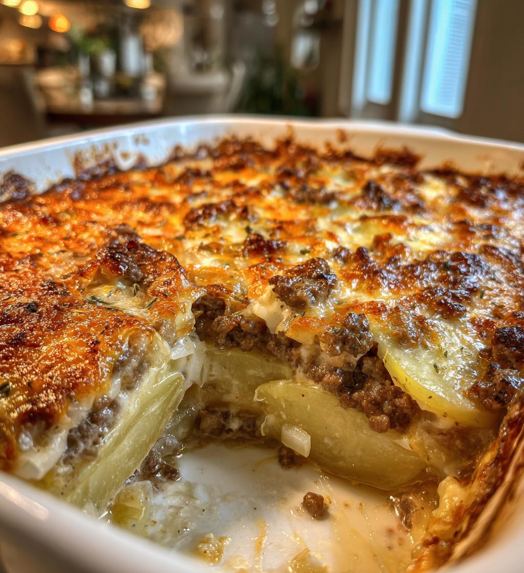 5 ingredient hamburger potato casserole