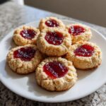 5 ingredient raspberry thumbprint cookies