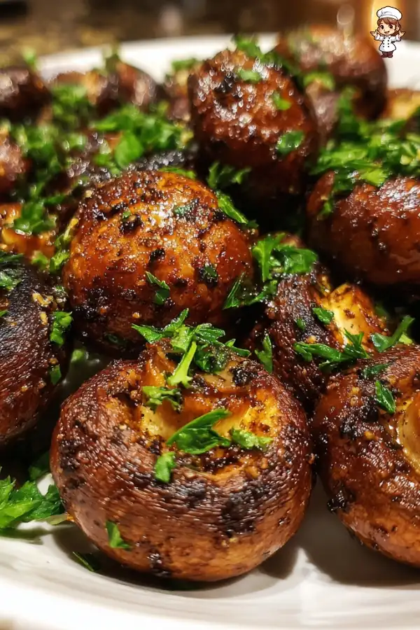 Air fryer mushrooms recipe