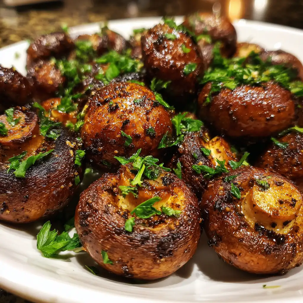Air fryer mushrooms recipe
