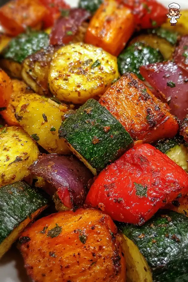 Air fryer roasted vegetables make healthy meals easy!