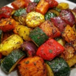Air fryer roasted vegetables make healthy meals easy!