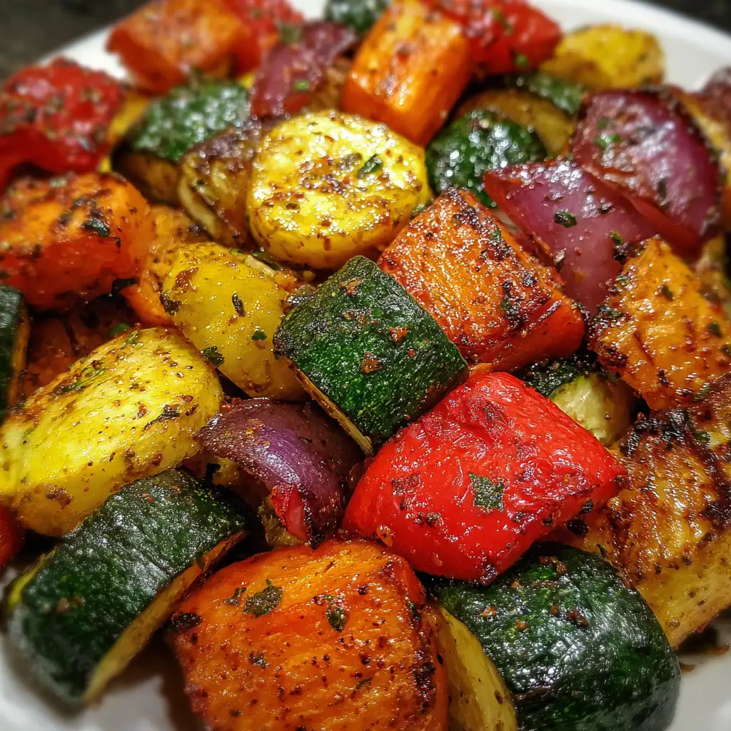 Air fryer roasted vegetables make healthy meals easy!