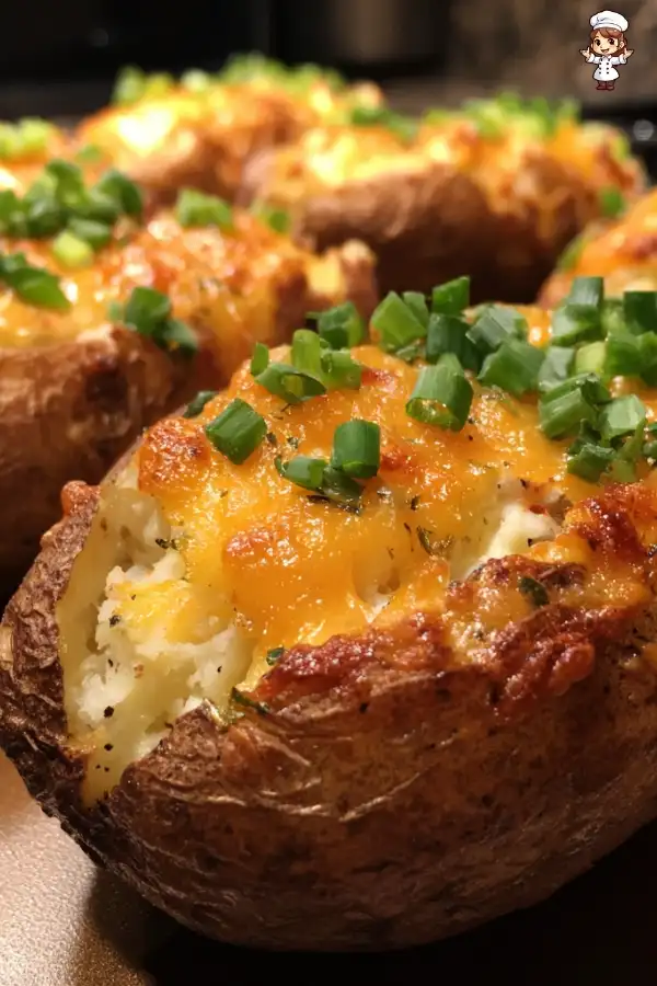 Air fryer twice-baked potatoes