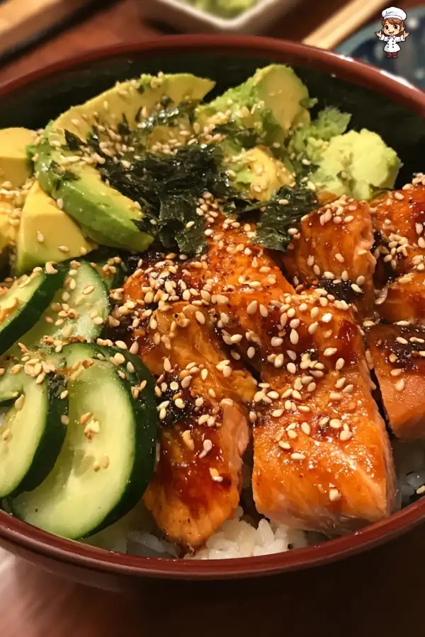 Baked Salmon Sushi Bowl
