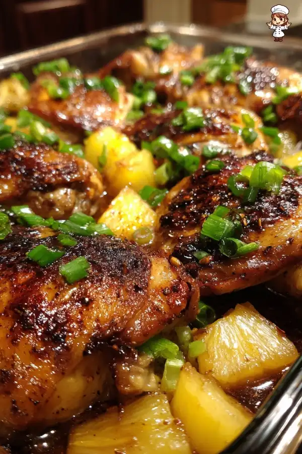 Baked pineapple jerk chicken recipe