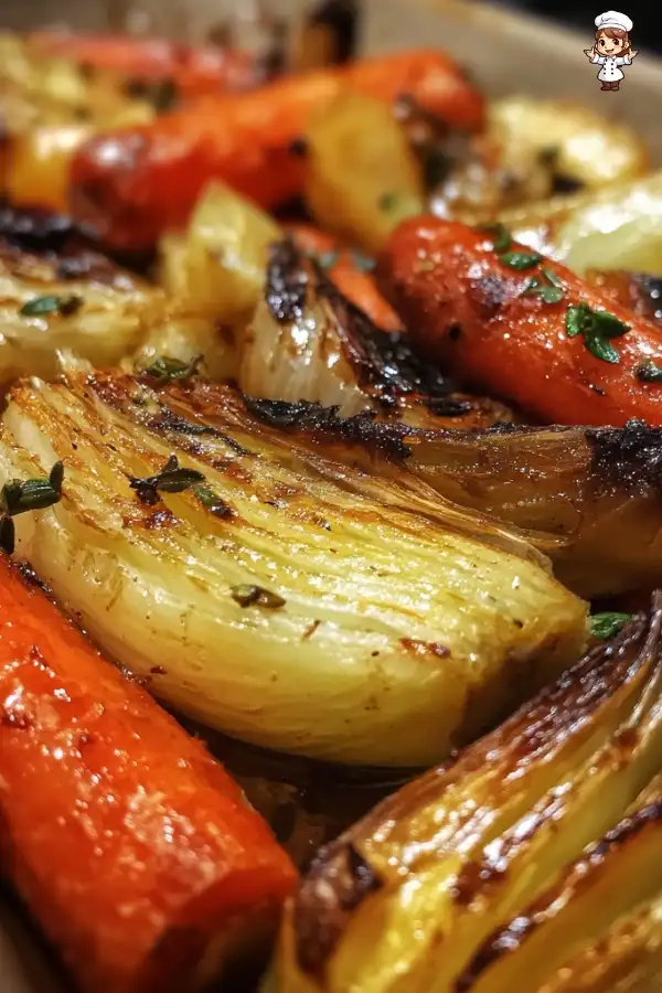 Balsamic roasted fennel and carrots recipe
