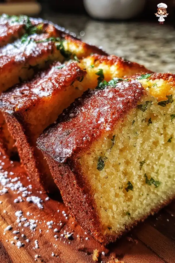 Basil sugar pound cake