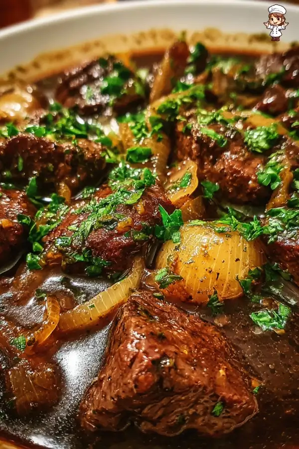 Beef tips with gravy