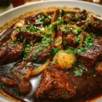 Beef tips with gravy