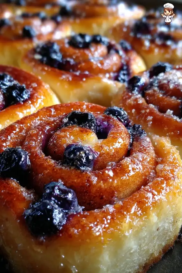 Blueberry cinnamon rolls recipe that will amaze you!