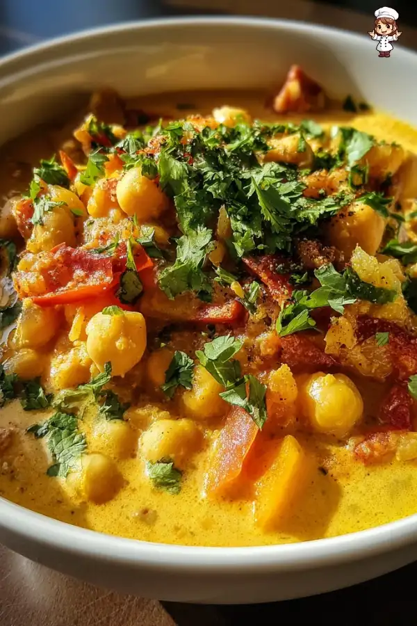Brazilian coconut chickpea curry recipe