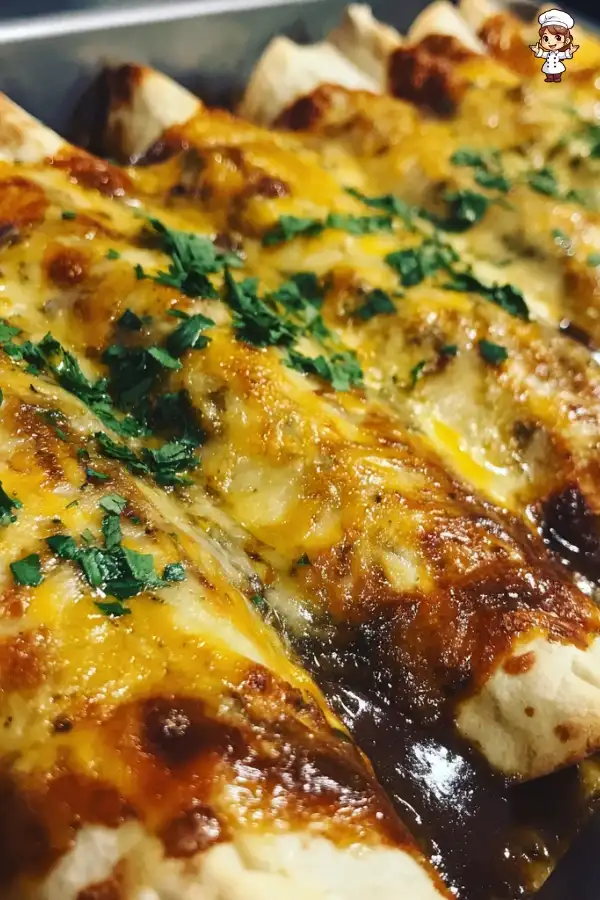 Breakfast enchiladas with poblano sauce