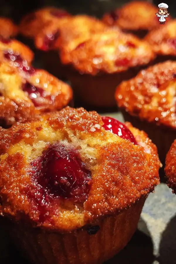 Cherry cobbler muffins recipe