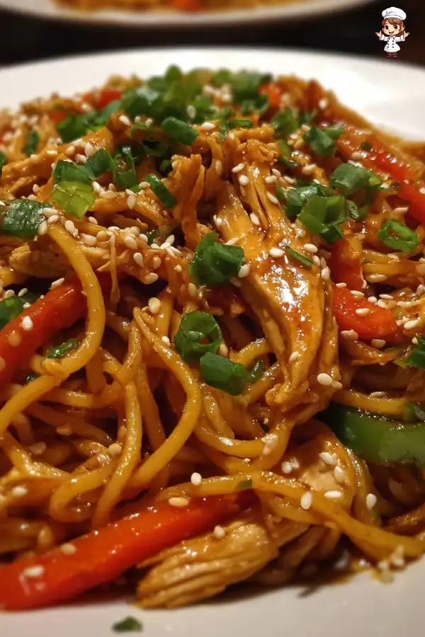 Chicken Lo Mein Spaghetti