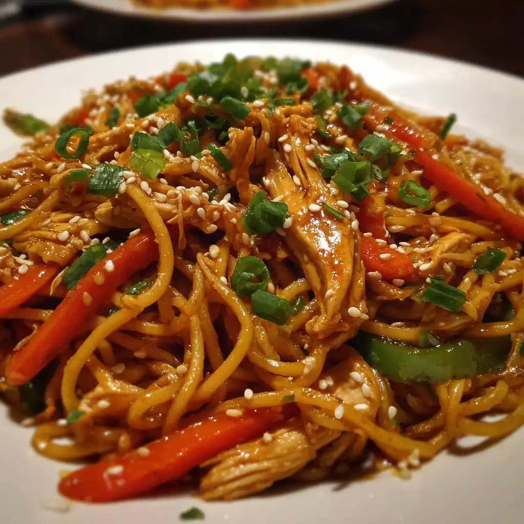Chicken Lo Mein Spaghetti