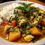 Chicken pumpkin Thai curry