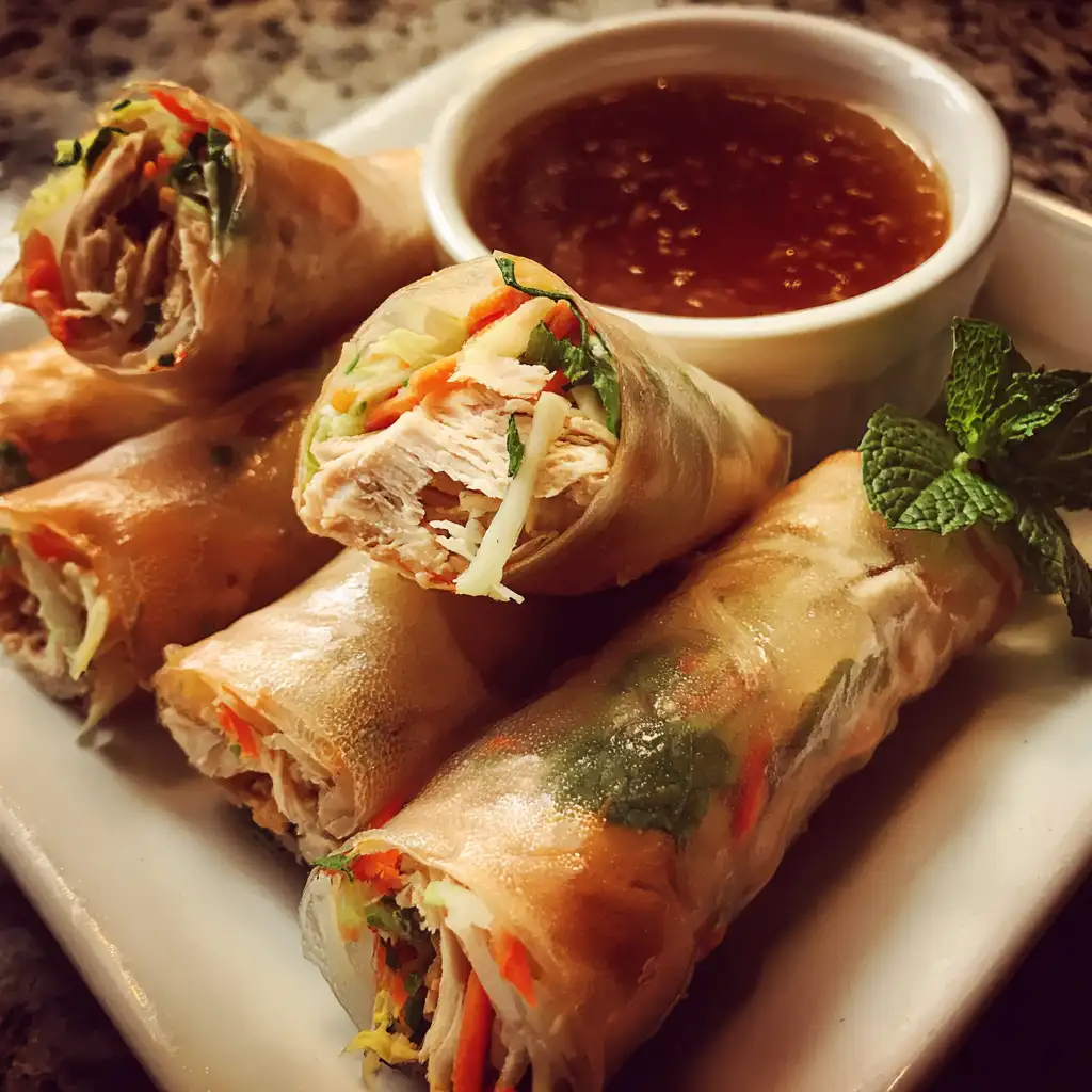 Chicken spring rolls recipe