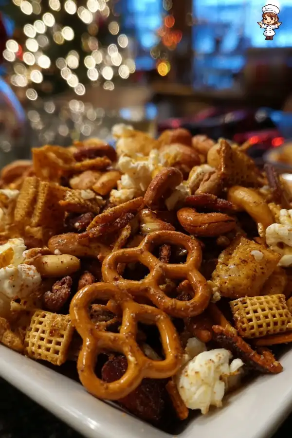 Christmas Eve savory snack mix