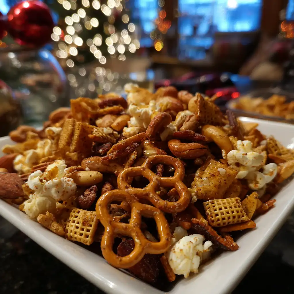 Christmas Eve savory snack mix