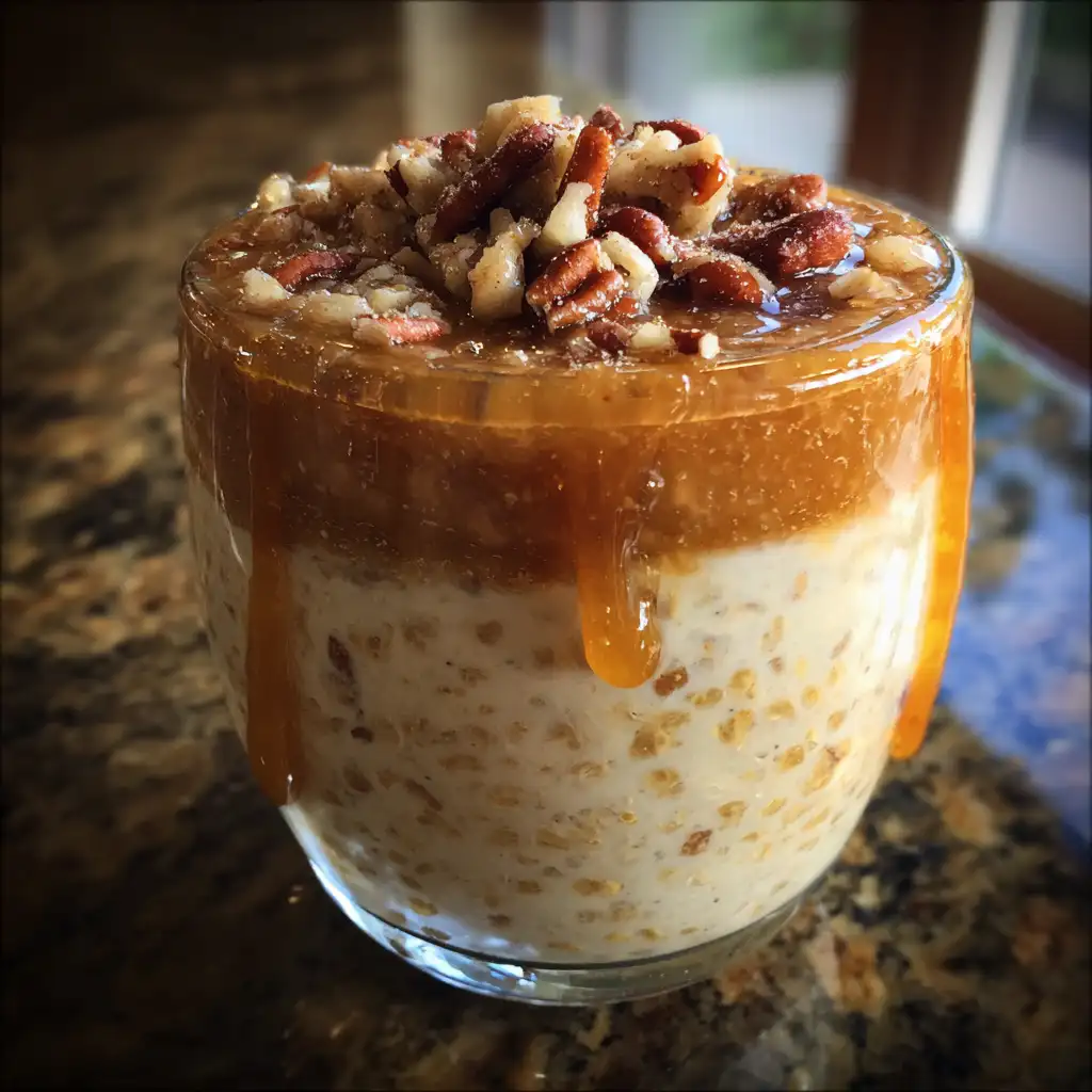 Cinnamon roll overnight oats