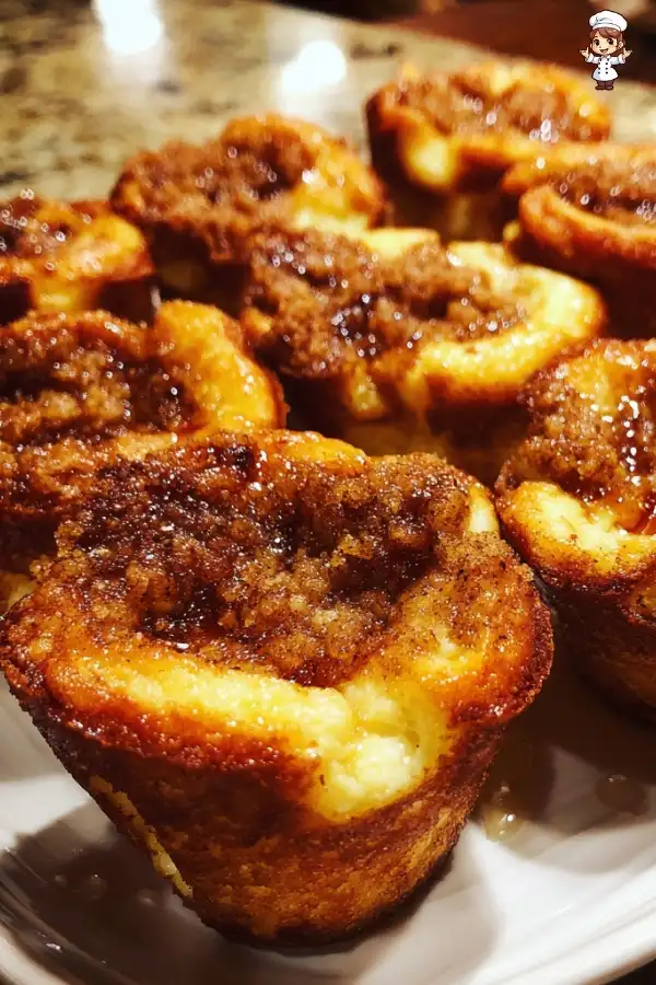 Cinnamon streusel French toast cups