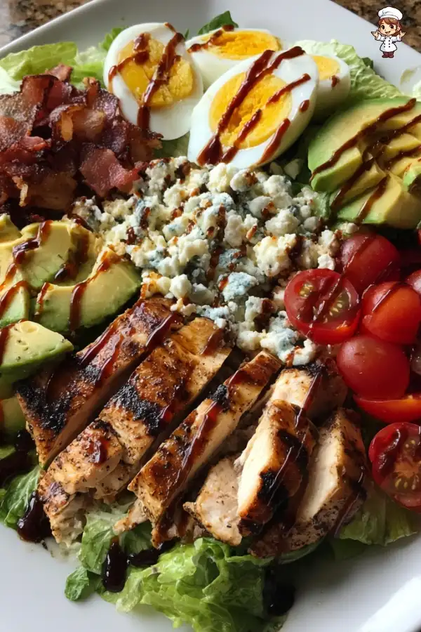 Cobb salad with the best dressing transforms your meal!