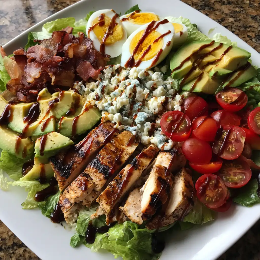 Cobb salad with the best dressing transforms your meal!