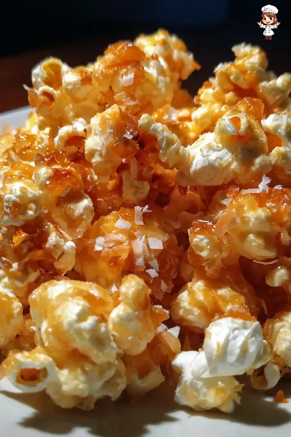 Coconut caramel popcorn recipe