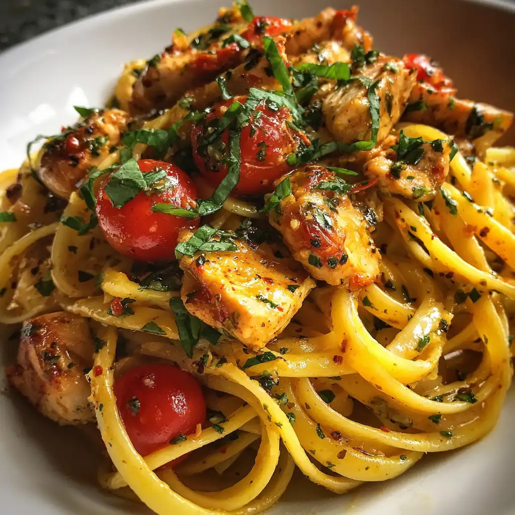 Cowboy butter chicken linguine recipe
