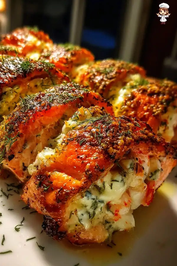 Crab and shrimp stuffed salmon recipe that wows everyone!
