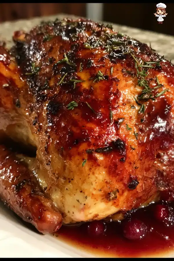 Cranberry orange turkey glaze elevates your holiday feast!