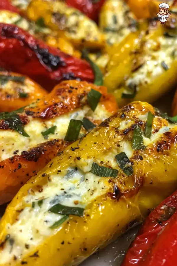 Cream cheese stuffed mini peppers recipe