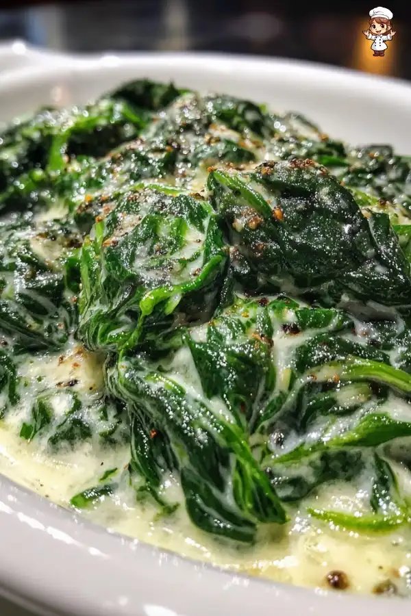 Creamed spinach recipe