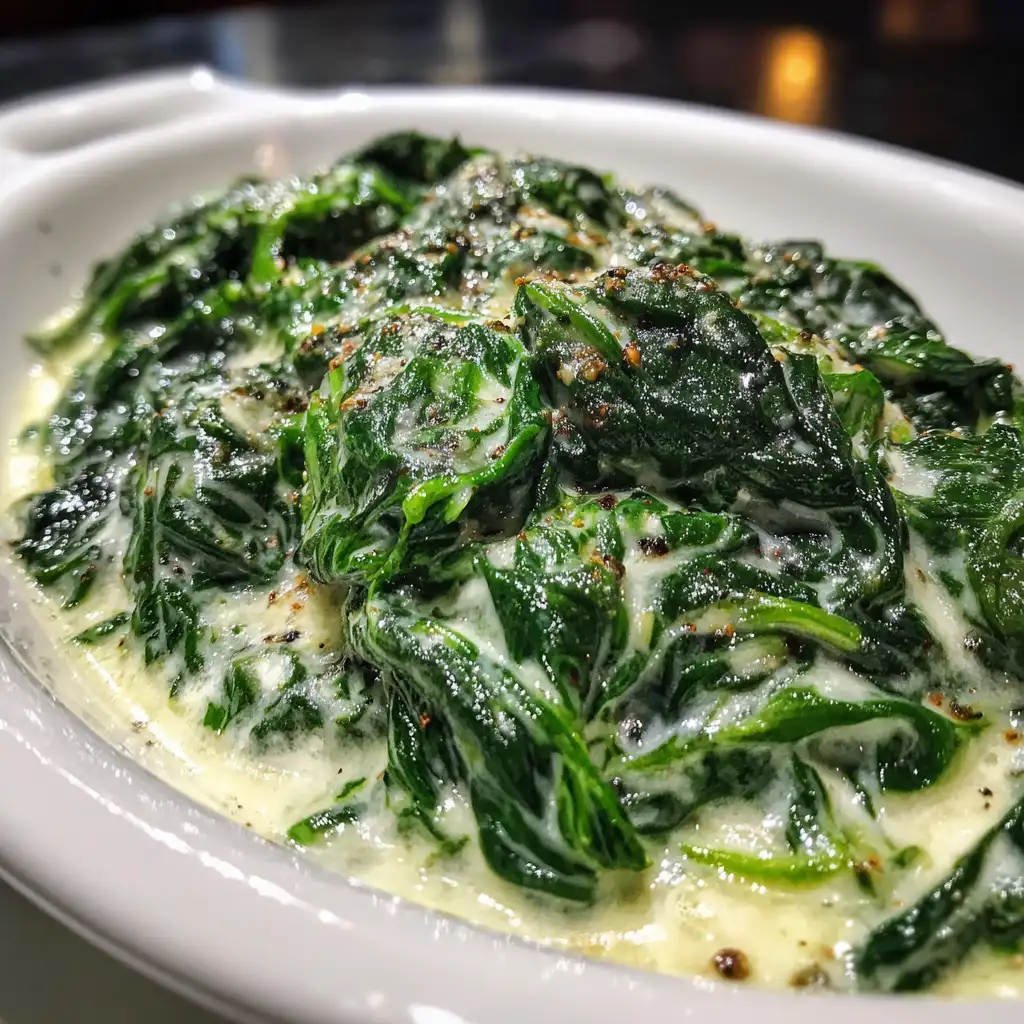 Creamed spinach recipe
