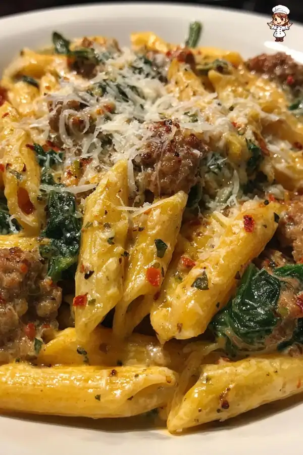 Creamy Italian sausage pasta recipe