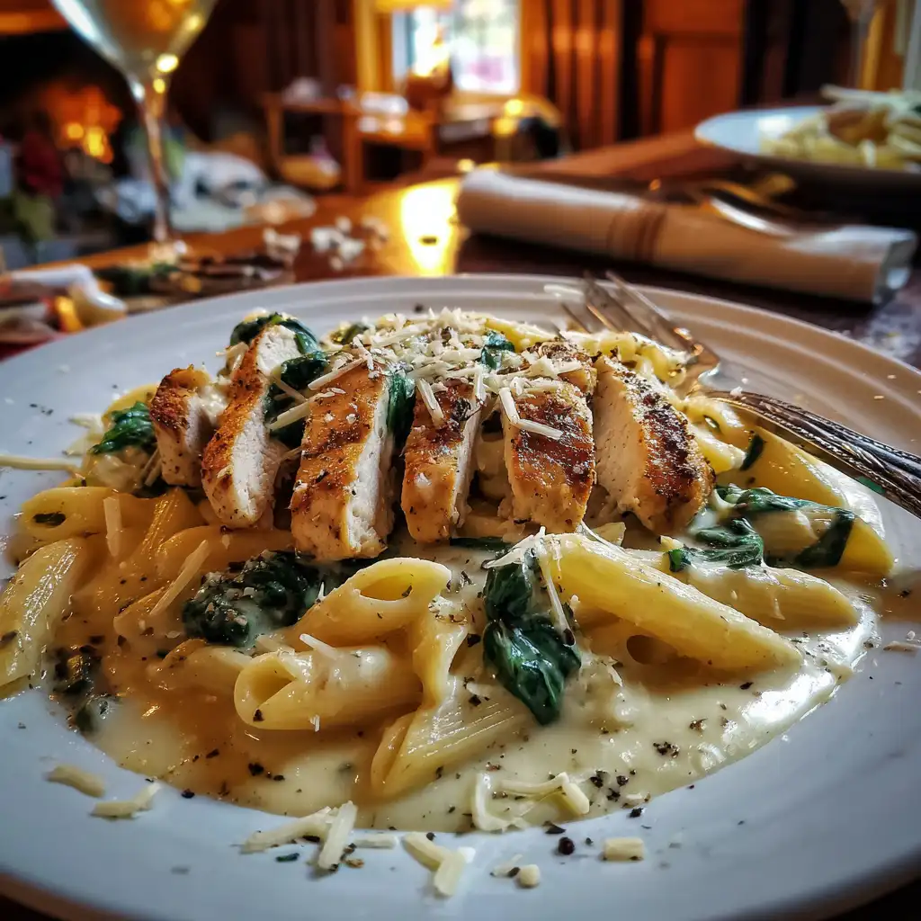 Creamy Parmesan Chicken Penne