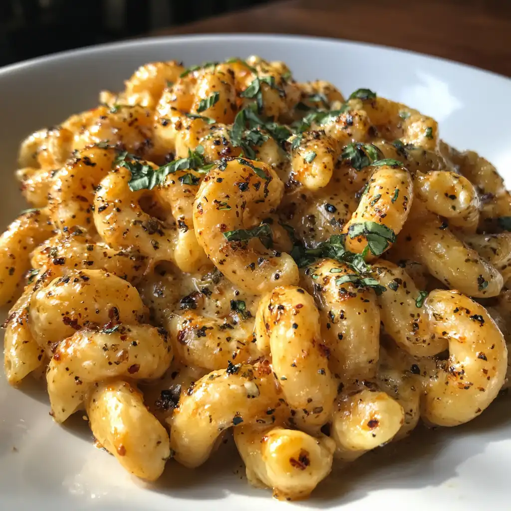 Creamy cavatappi